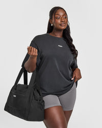 Raising The Bar Oversized Washed T-Shirt | Coal