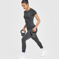 Go To Seamless Fitted Top | Coal