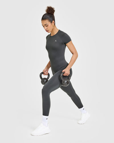Go To Seamless Fitted Top | Coal
