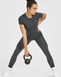 Go To Seamless Fitted Top | Coal