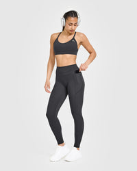 Unified High Waisted Pocket Leggings | Coal