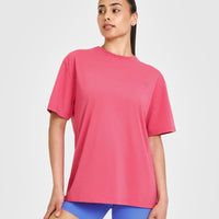 Classic Oversized Lightweight T-Shirt | Velvet Pink