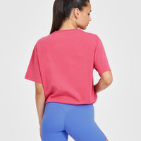 Classic Oversized Lightweight T-Shirt | Velvet Pink