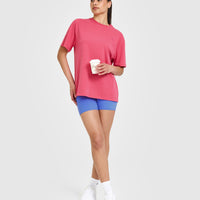 Classic Oversized Lightweight T-Shirt | Velvet Pink