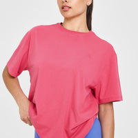 Classic Oversized Lightweight T-Shirt | Velvet Pink