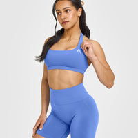EasyLift™ Halter Bralette | Glaucous Blue