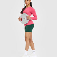 Go To Seamless Fitted Long Sleeve Top | Velvet Pink