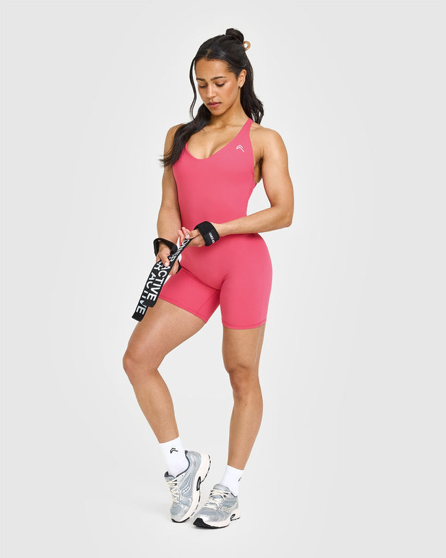 Unified Scoop Back All In One 6" | Velvet Pink