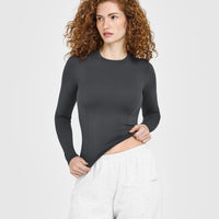 Mellow™ Soft Long Sleeve Top | Coal