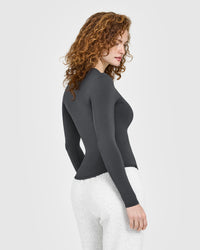 Mellow™ Soft Long Sleeve Top | Coal