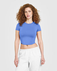 Mellow™ Soft Mid Short Sleeve T-Shirt | Glaucous Blue