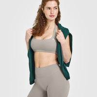 SoftMotion™ Shorts 6" with White Logo | Warm Sand