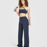 EasyLift™ Multi Way Bandeau Bralette with White Logo | True Blue