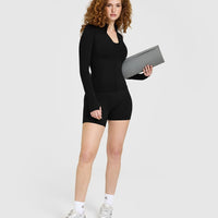 SoftMotion™ Jacket with White Logo | Black