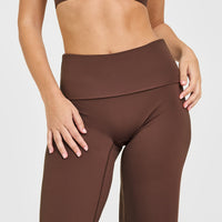 SoftMotion™ Fold Over Straight Leg Bottoms | Espresso Brown