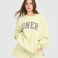 Foundations Oversized Oner 25 Sweatshirt | Pastel Yellow