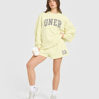 Foundations Oversized Oner 25 Sweatshirt | Pastel Yellow