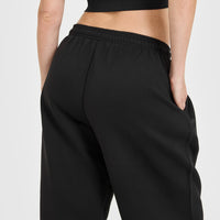 Foundations Oversized Oner 25 Straight Leg Joggers | Black