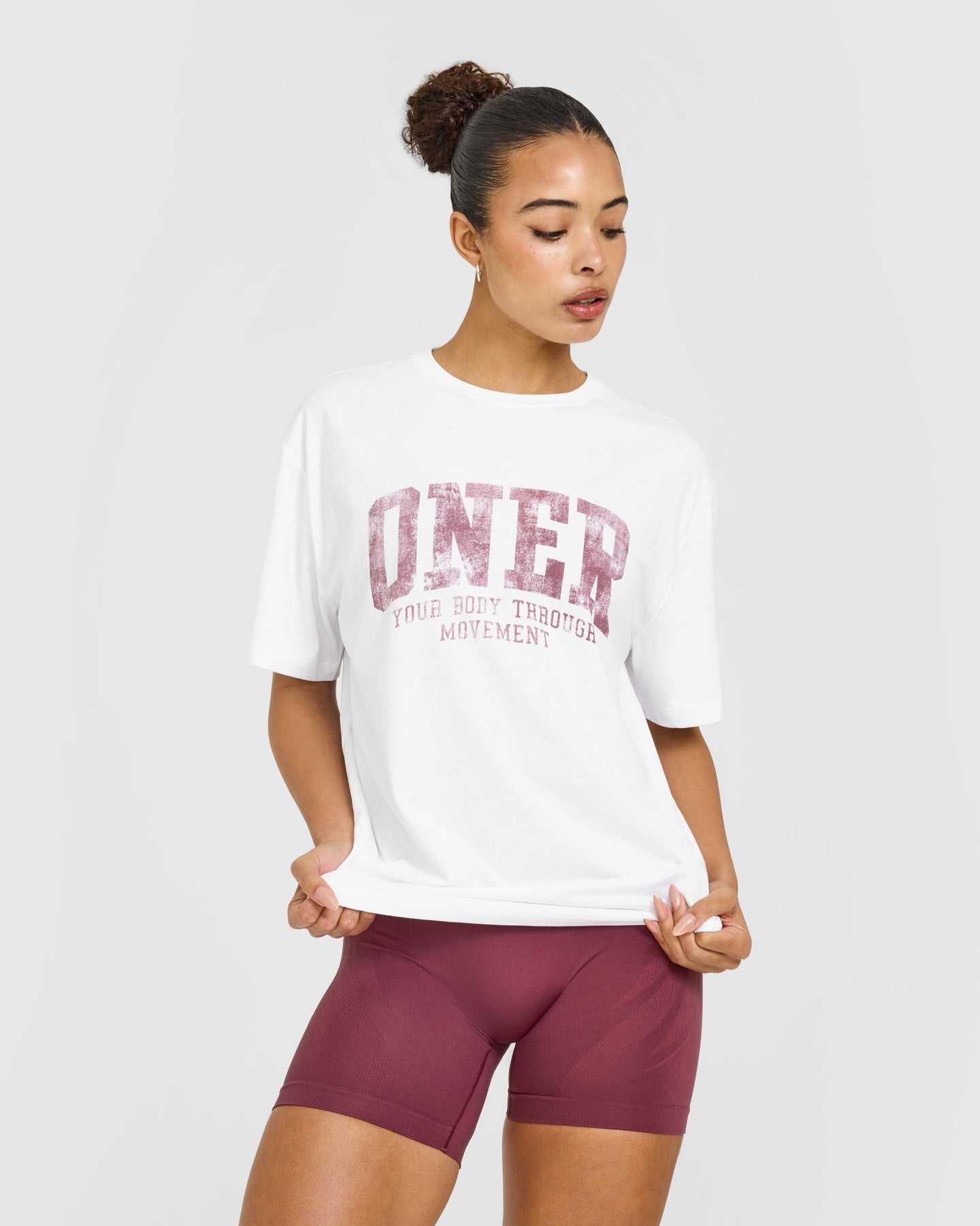 Oversized Oner Graphic T-Shirt | White
