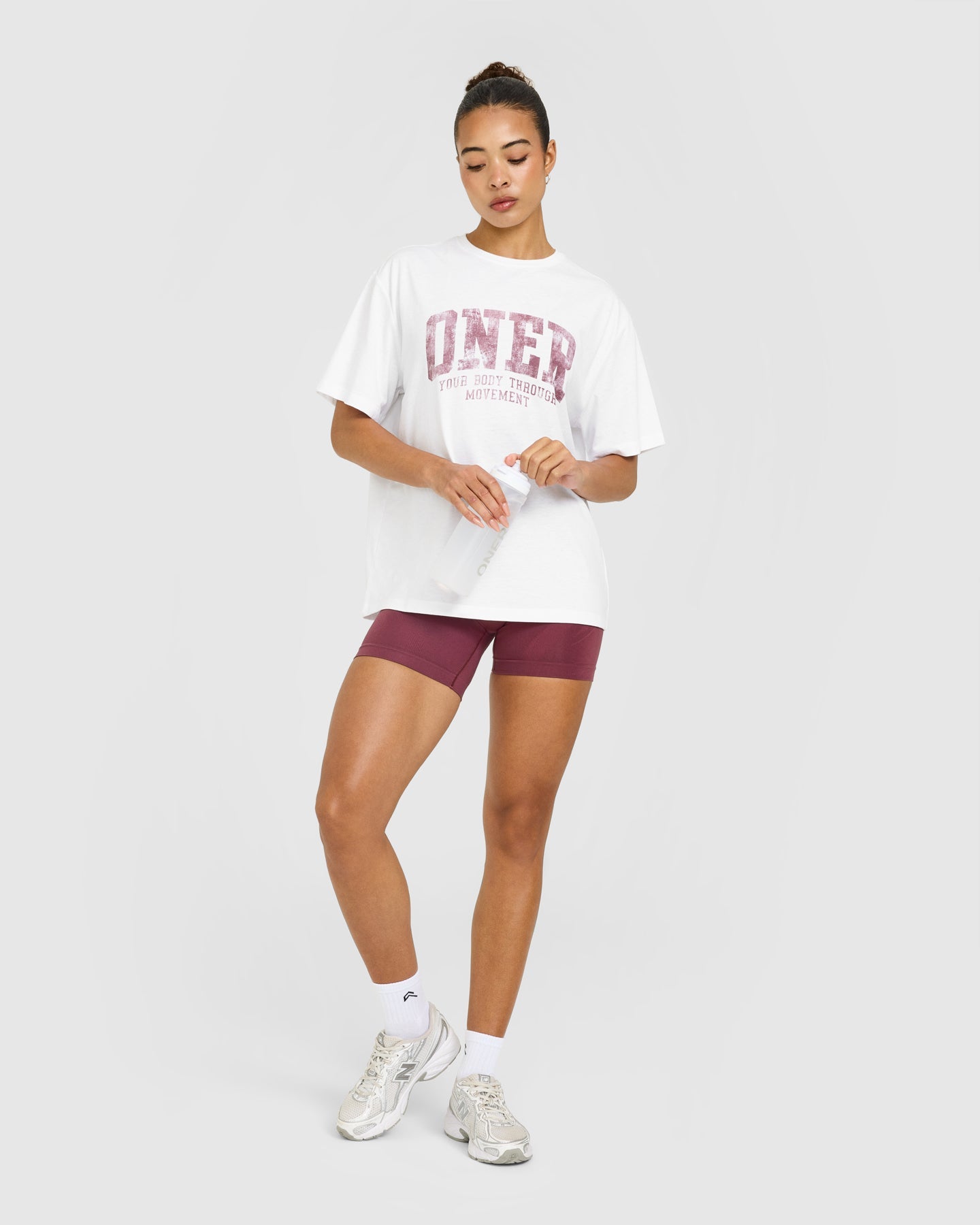 Oversized Oner Graphic T-Shirt | White