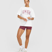 Oversized Oner Graphic T-Shirt | White