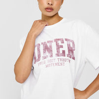 Oversized Oner Graphic T-Shirt | White