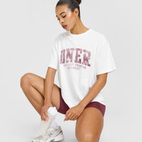 Oversized Oner Graphic T-Shirt | White