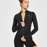 Unified Pocket Jacket White Logo | Black