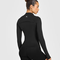 Unified Pocket Jacket White Logo | Black