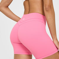 Unified High Waisted Shorts 6" | Peony Pink