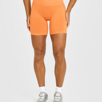 Effortless Seamless Shorts | Apricot Orange