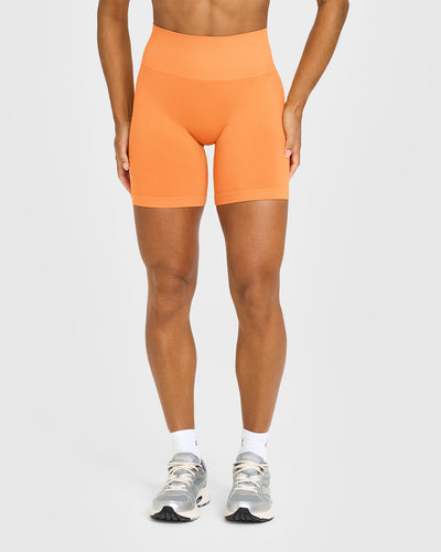 Effortless Seamless Shorts | Apricot Orange