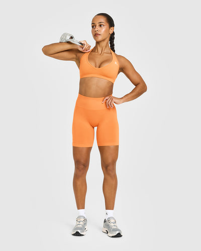 Effortless Seamless Shorts | Apricot Orange