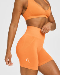 Effortless Seamless Shorts | Apricot Orange