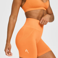 Effortless Seamless Shorts | Apricot Orange