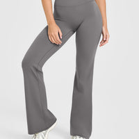SoftMotion™ Flared Bottoms with White Logo | Ash Grey