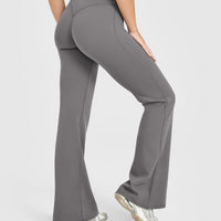 SoftMotion™ Flared Bottoms with White Logo | Ash Grey
