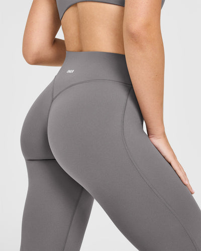 SoftMotion™ Flared Bottoms with White Logo | Ash Grey
