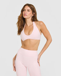SoftMotion™ Minimal Halter Neck Bralette | Ballet Pink