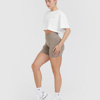 Classic Crop Lightweight T-Shirt | White
