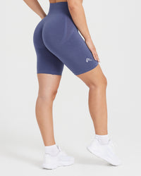 Effortless Seamless Cycling Shorts | Slate Blue
