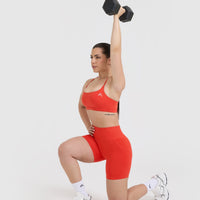 Everyday Cross Over Bralette | Charged Orange