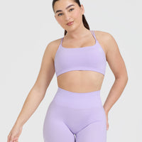 Everyday Cross Over Bralette | Lavender Purple