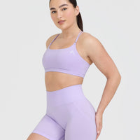 Everyday Cross Over Bralette | Lavender Purple