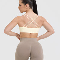 Everyday Cross Over Bralette | Off White