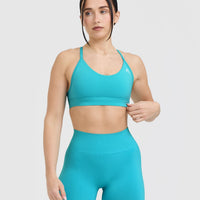Everyday Sports Bra | Aqua Blue