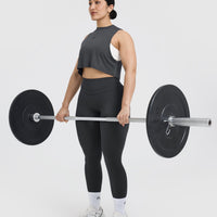 Go To Muscle Crop Tank | Coal