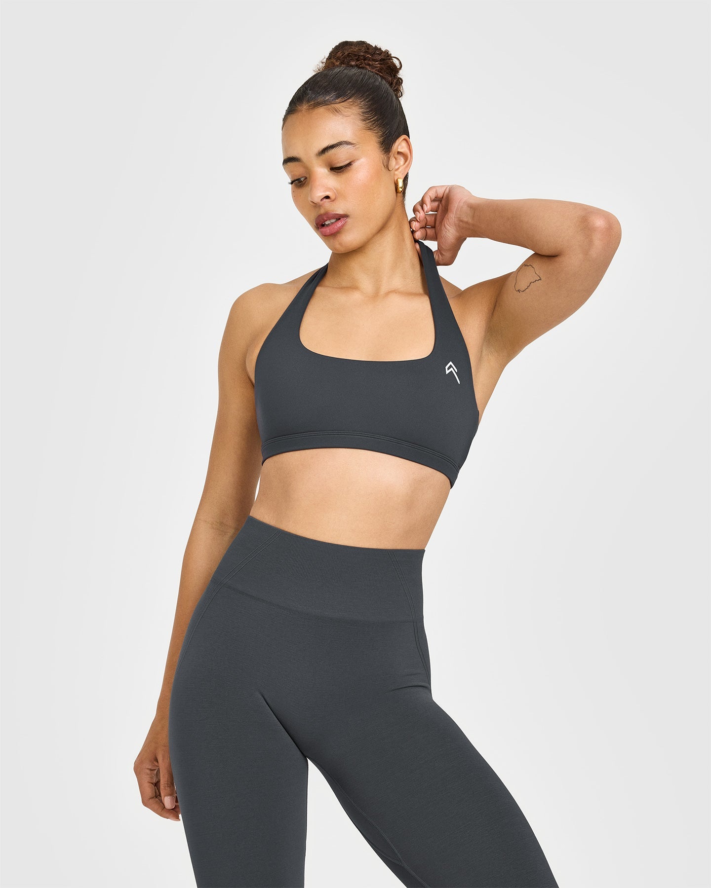 EasyLift™ Halter Bralette | Coal