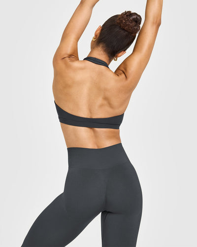 EasyLift™ Halter Bralette | Coal