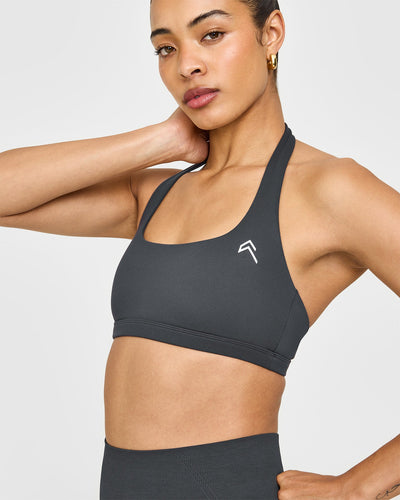 EasyLift™ Halter Bralette | Coal